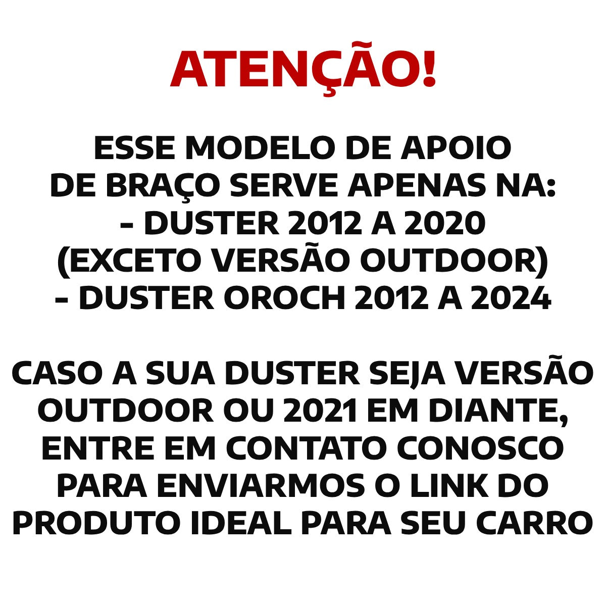 Apoio de Braço Renault Duster (12/20)  e Oroch (Todas)