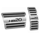 Pedaleira em Aço Inox Hyundai HB20