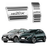 Pedaleira em Aço Inox Hyundai HB20X