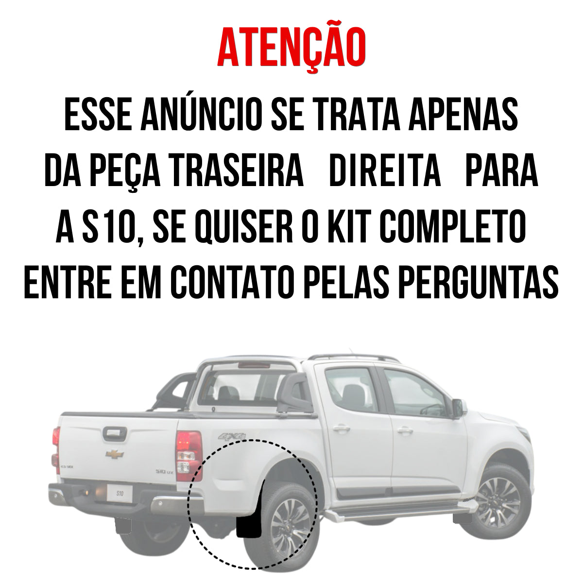 Apara Barro Traseiro Direito Chevrolet S10