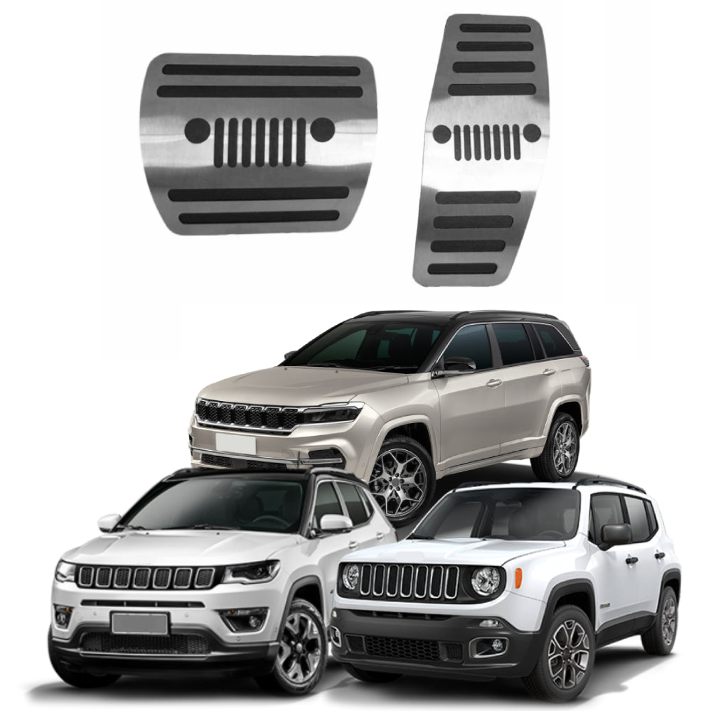 Pedaleira em Aço Inox Jeep Compass / Commander / Renegade