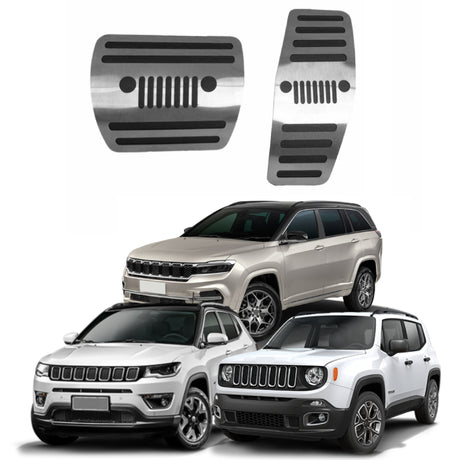 Pedaleira em Aço Inox Jeep Compass / Commander / Renegade