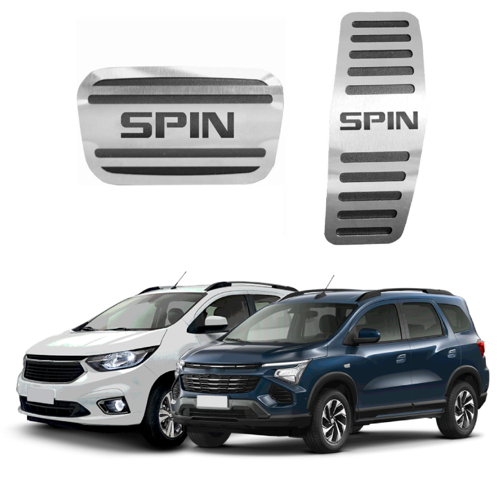 Pedaleira em Aço Inox Chevrolet Spin