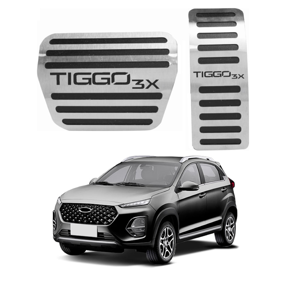 Pedaleira em Aço Inox Chery Tiggo 3x