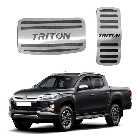 Pedaleira em Aço Inox Mitsubishi L200 Triton 2017/...
