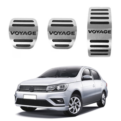 Pedaleira em Aço Inox Volkswagen Voyage