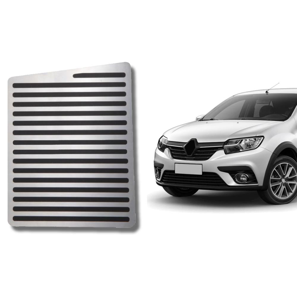 Descanso de pé em aço inox Renault Logan