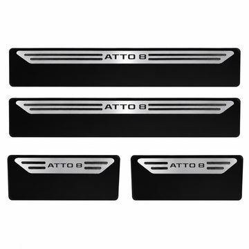 Kit soleira baixo relevo Atto8 em aço inox