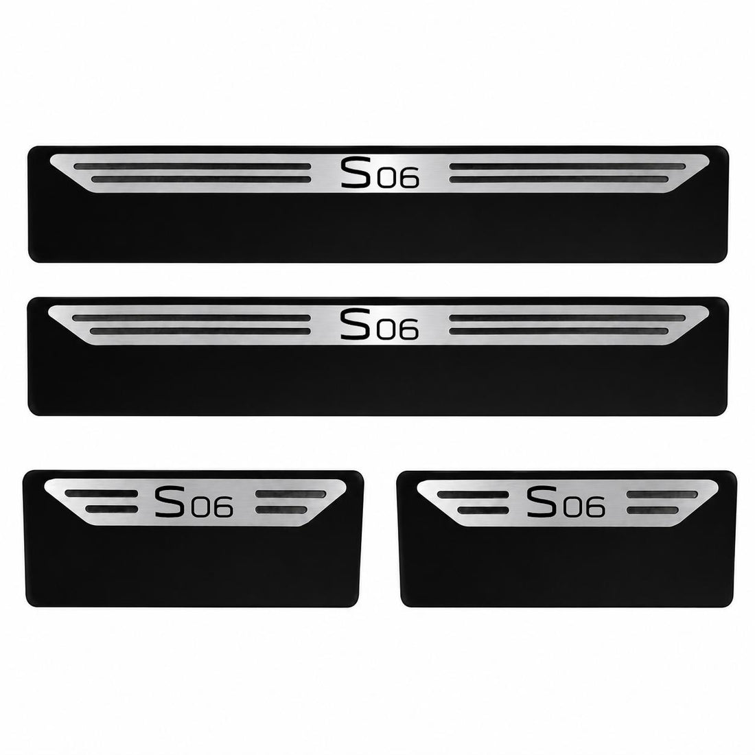 Kit soleira baixo relevo S06 em aço inox