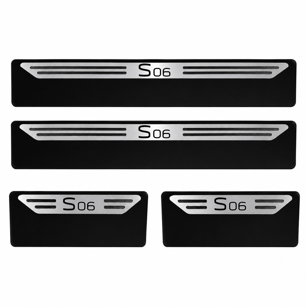 Kit soleira baixo relevo S06 em aço inox
