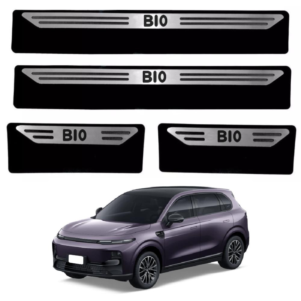 Kit soleira baixo relevo B10 em aço inox