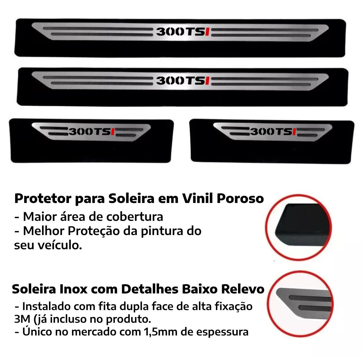 Soleira baixo relevo Volkswagen 300 TSI