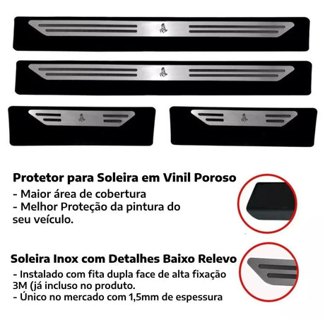 Soleira baixo relevo Mitsubishi Pajero Dakar