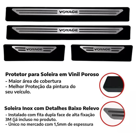 Soleira baixo relevo Volkswagen Voyage