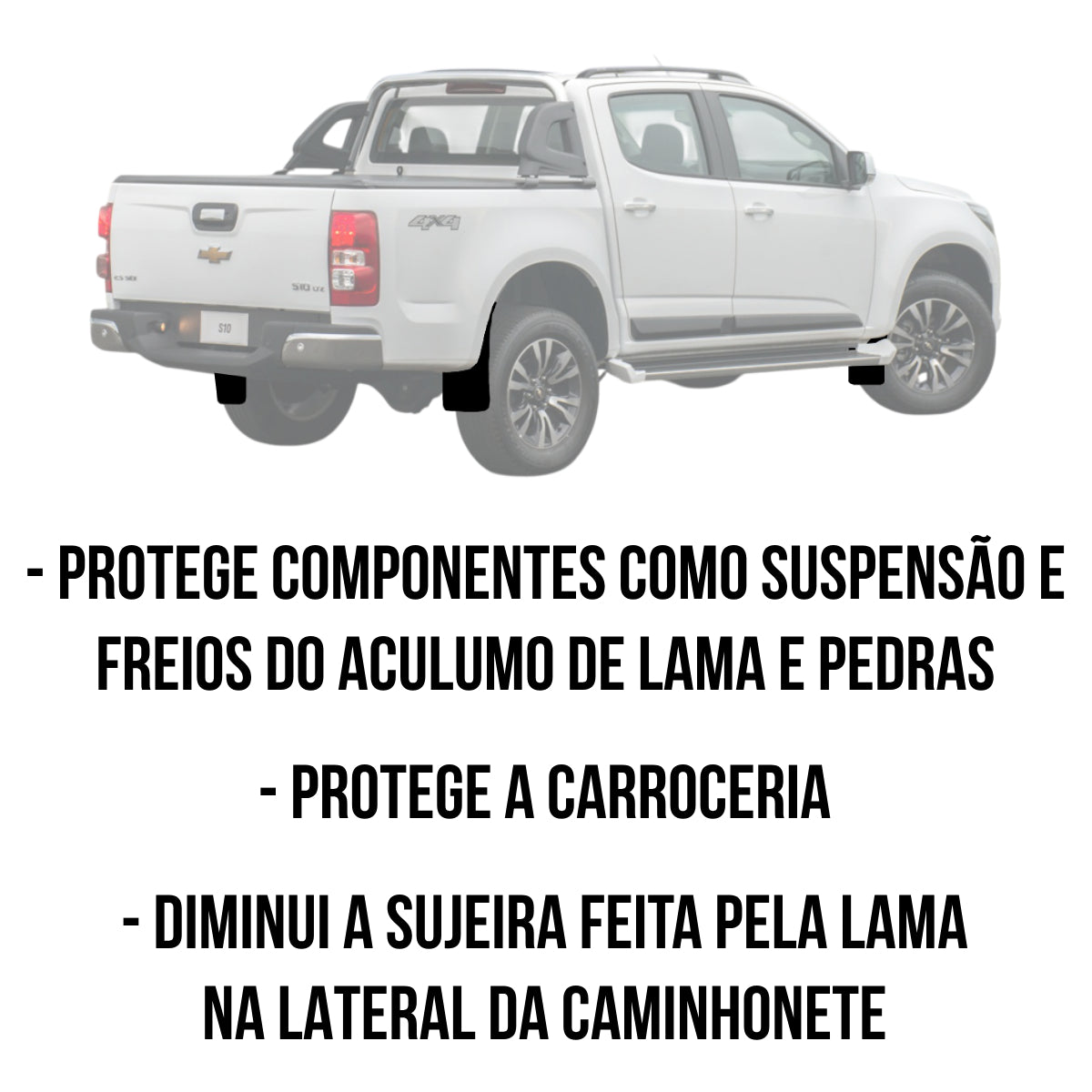 Apara Barro Traseiro Direito Chevrolet S10