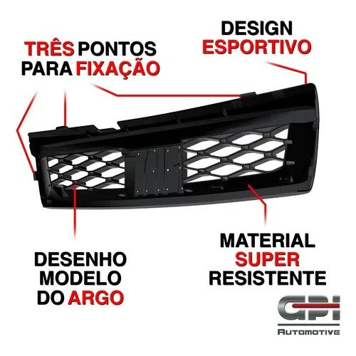 Kit Grade Preta Sem Emblema e Pedaleira Lisa em Inox Fiat Uno Mille 05 a 13