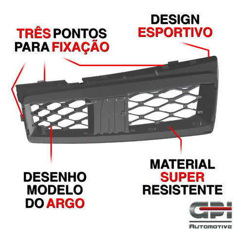 Kit Grade Cinza Com Emblema Cromado e Pedaleira Manual em Inox Fiat Uno Mille 05 a 13